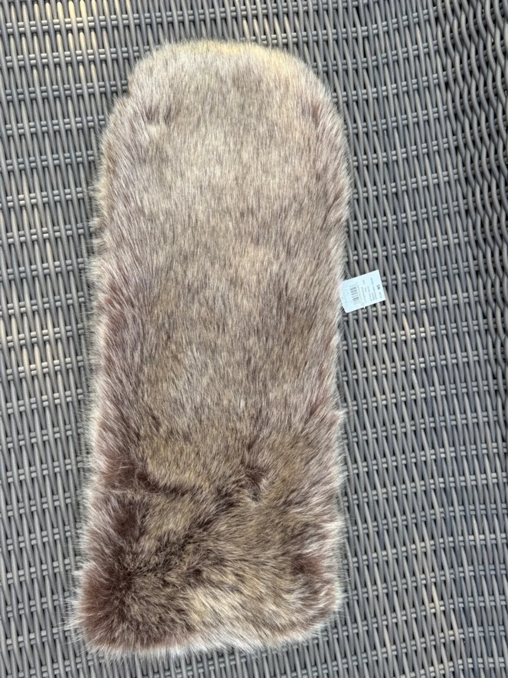 Faux Fur Scarf Collar - Taupe Brown - NWT